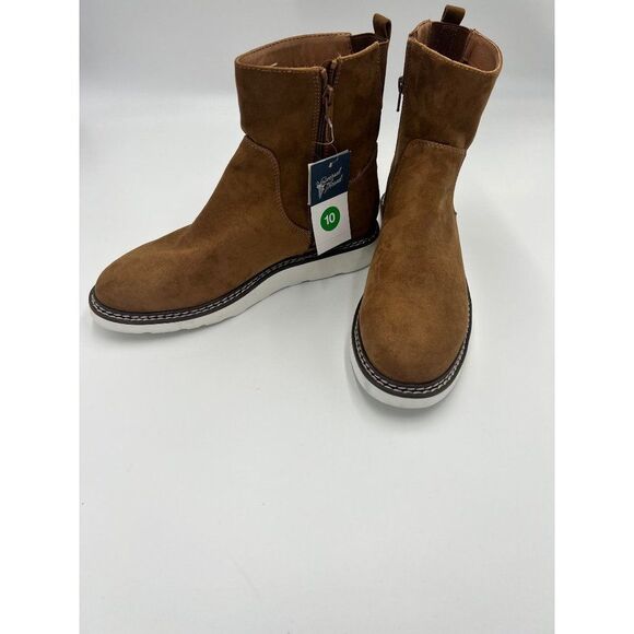 Brand New Universal Thread Faux Suede Chestnut Color Boots‎ Size 10 For Women - Picture 3 of 9